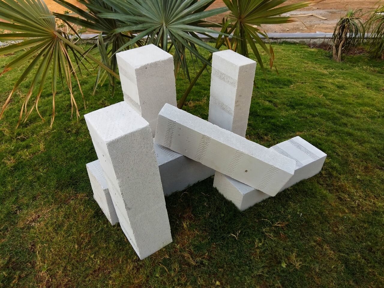 AAC Blocks in a field